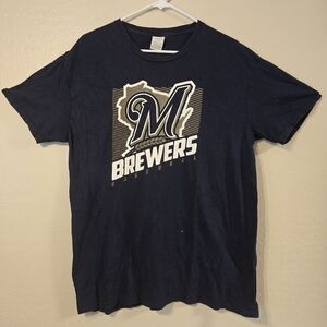 Brewers Navy Baseball T-Shirt